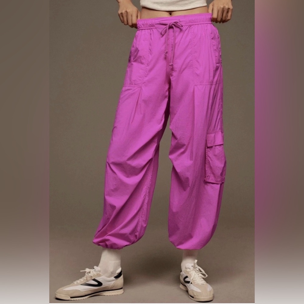 Daily Practice Pink Base Jump Cargo Parachute Pants XS - Picture 8 of 10